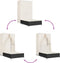 vidaXL - Ligbed - tweepersoons - met - dak - en - gordijn - poly - rattan - zwart