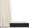 vidaXL - Ligbed - tweepersoons - met - dak - en - gordijn - poly - rattan - zwart