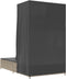 vidaXL - Ligbed - tweepersoons - met - dak - en - gordijn - poly - rattan - lichtgrijs
