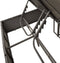 vidaXL - Ligbed - tweepersoons - met - dak - en - gordijn - poly - rattan - zwart