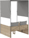 vidaXL - Ligbed - tweepersoons - met - dak - en - gordijn - poly - rattan - beige
