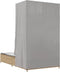 vidaXL - Ligbed - tweepersoons - met - dak - en - gordijn - poly - rattan - beige