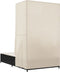 vidaXL - Ligbed - tweepersoons - met - dak - en - gordijn - poly - rattan - zwart