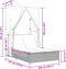 vidaXL - Ligbed - tweepersoons - met - dak - en - gordijn - poly - rattan - grijs