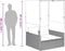 vidaXL - Ligbed - tweepersoons - met - dak - en - gordijn - poly - rattan - bruin