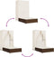 vidaXL - Ligbed - tweepersoons - met - dak - en - gordijn - poly - rattan - bruin