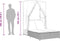 vidaXL - Ligbed - tweepersoons - met - dak - en - gordijn - poly - rattan - beige