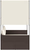 vidaXL - Ligbed - tweepersoons - met - dak - en - gordijn - poly - rattan - bruin