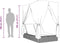 vidaXL - Ligbed - tweepersoons - met - dak - en - gordijn - poly - rattan - beige