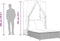 vidaXL - Ligbed - tweepersoons - met - dak - en - gordijn - poly - rattan - beige