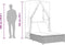 vidaXL - Ligbed - tweepersoons - met - dak - en - gordijn - poly - rattan - lichtgrijs