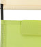 vidaXL - Ligbed - tweepersoons - met - luifel - textileen - groen - en - crèmekleurig