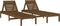 vidaXL - Ligbedden - 2 - st - 199,5x60x74 - cm - massief - grenenhout - bruin