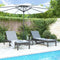 vidaXL - Ligbedden - 2 - st - 199,5x60x74 - cm - massief - grenenhout - grijs