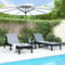 vidaXL - Ligbedden - 2 - st - 199,5x60x74 - cm - massief - grenenhout - zwart