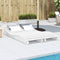 vidaXL - Ligbedden - 2 - st - 205x60x31,5 - cm - massief - grenenhout - wit