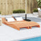 vidaXL - Ligbedden - 2 - st - 205x60x31,5 - cm - massief - grenenhout - wasbruin