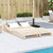 vidaXL - Ligbedden - 2 - st - 205x60x31,5 - cm - massief - grenenhout