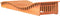 vidaXL - Ligbedden - 2 - st - 205x60x31,5 - cm - massief - grenenhout - wasbruin