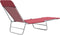 vidaXL - Ligbedden - 2 - st - inklapbaar - staal - en - stof - rood