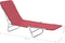 vidaXL - Ligbedden - 2 - st - inklapbaar - staal - en - stof - rood