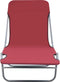 vidaXL - Ligbedden - 2 - st - inklapbaar - staal - en - stof - rood