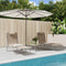 vidaXL - Ligbedden - 2 - st - inklapbaar - textileen - en - staal - taupe