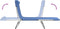 vidaXL - Ligbedden - 2 - st - inklapbaar - textileen - en - staal - blauw