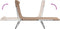 vidaXL - Ligbedden - 2 - st - inklapbaar - textileen - en - staal - taupe