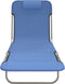 vidaXL - Ligbedden - 2 - st - inklapbaar - textileen - en - staal - blauw