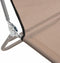 vidaXL - Ligbedden - 2 - st - inklapbaar - textileen - en - staal - taupe