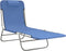vidaXL - Ligbedden - 2 - st - inklapbaar - textileen - en - staal - blauw