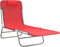 vidaXL - Ligbedden - 2 - st - inklapbaar - textileen - en - staal - rood