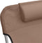 vidaXL - Ligbedden - 2 - st - inklapbaar - textileen - en - staal - bruin