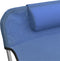 vidaXL - Ligbedden - 2 - st - inklapbaar - textileen - en - staal - blauw