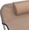 vidaXL - Ligbedden - 2 - st - inklapbaar - textileen - en - staal - taupe