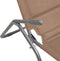 vidaXL - Ligbedden - 2 - st - inklapbaar - textileen - en - gepoedercoat - staal - taupe