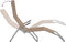 vidaXL - Ligbedden - 2 - st - inklapbaar - textileen - en - gepoedercoat - staal - taupe