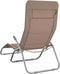 vidaXL - Ligbedden - 2 - st - inklapbaar - textileen - en - gepoedercoat - staal - taupe