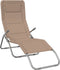 vidaXL - Ligbedden - 2 - st - inklapbaar - textileen - en - gepoedercoat - staal - taupe