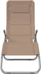 vidaXL - Ligbedden - 2 - st - inklapbaar - textileen - en - gepoedercoat - staal - taupe