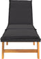 vidaXL - Ligbedden - 2 - st - met - kussens - poly - rattan - en - massief - acaciahout