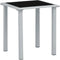 vidaXL - Ligbedden - 2 - st - met - tafel - aluminium - crèmekleurig