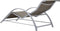 vidaXL - Ligbedden - 2 - st - met - tafel - aluminium - taupekleurig
