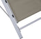 vidaXL - Ligbedden - 2 - st - met - tafel - aluminium - taupekleurig