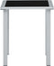 vidaXL - Ligbedden - 2 - st - met - tafel - aluminium - taupekleurig