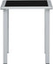 vidaXL - Ligbedden - 2 - st - met - tafel - aluminium - zwart