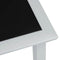 vidaXL - Ligbedden - 2 - st - met - tafel - aluminium - zwart