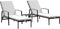 vidaXL - Ligbedden - 2 - st - met - tafel - poly - rattan - bruin
