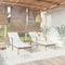 vidaXL - Ligbedden - 2 - st - met - tafel - poly - rattan - bruin